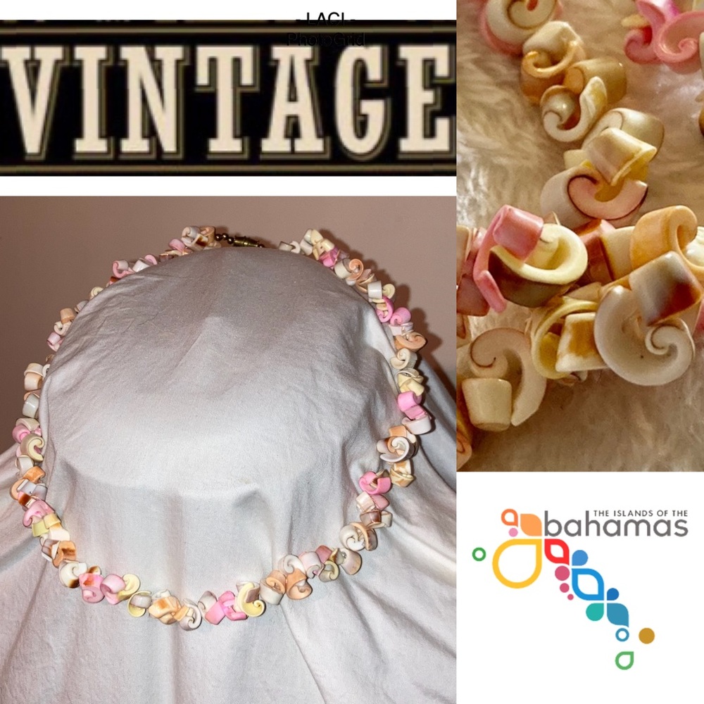 3/$25 Vintage 80s Sea Shell 🐚 Necklace Choker Seashells